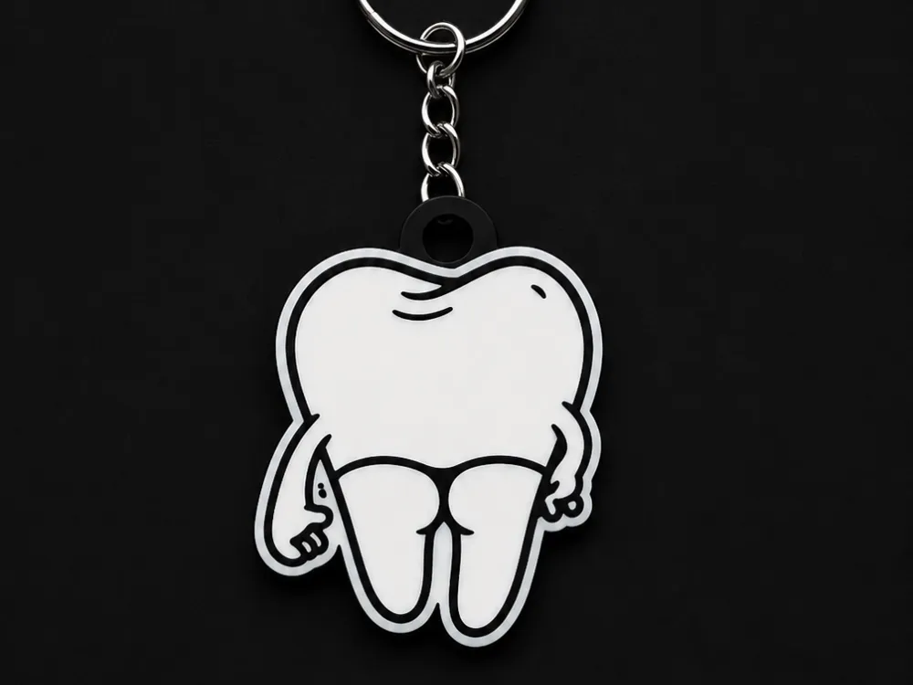 Llavero: A fun little keychain for dental lovers. Referencia del modelo original.