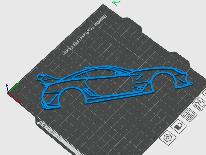 Outline of the Ferrari 599xx EVO (2012) 2D