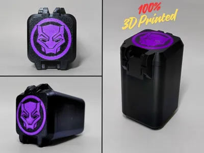 Black Panther Storage Box Snap Fit (No Hardware) 
