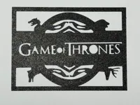 Silhouette Game of Thrones — déco murale — photo 3