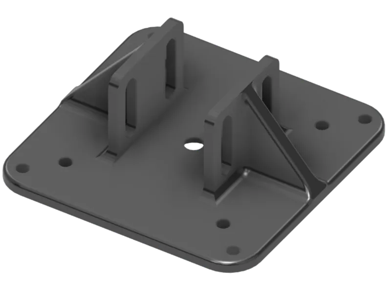 100/75mm Vesamount für 40x40 Aluprofil