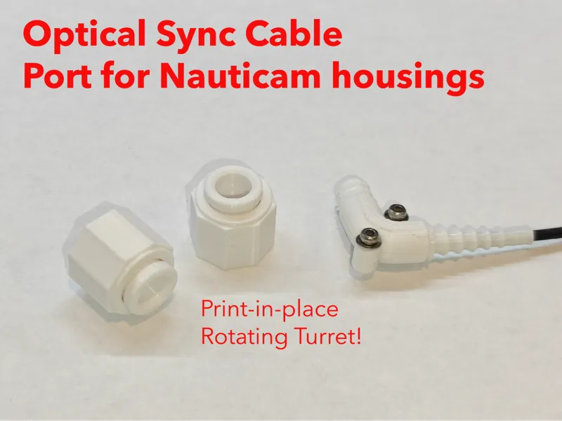 Optical Sync Cable Port for Nauticam Housings