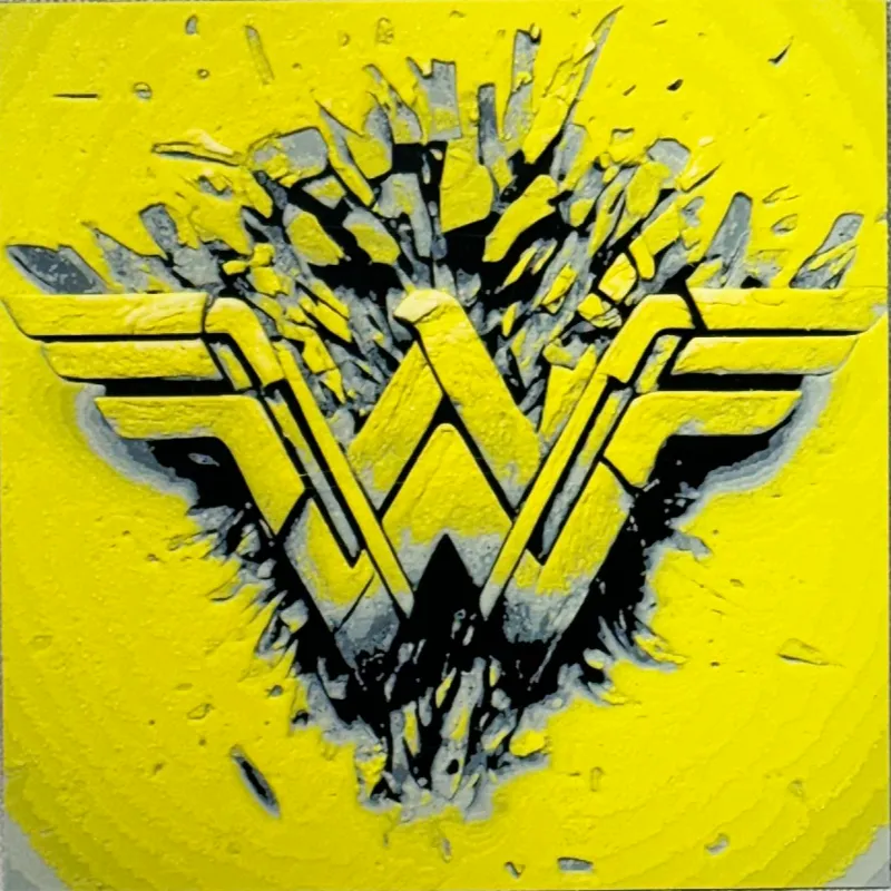 Wonder Woman Logo Hueforge Desk/Wall Decor