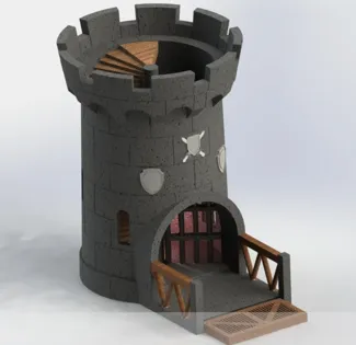 Castle dice tower