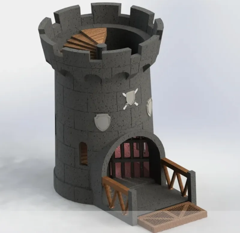 Castle dice tower
