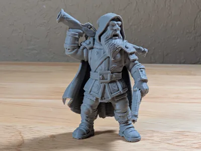 Dwarf Rifleman Gun DnD Dwarf Male Rifleman w/ Rifle, Pistol by Alan-and-Jordi MakerWorld ...