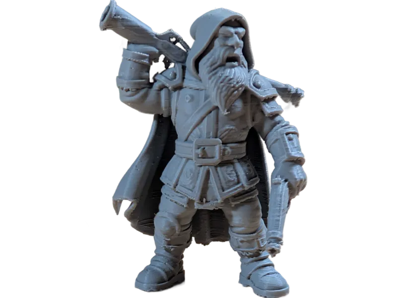 DnD Dwarf Male Rifleman w/ Rifle, Pistol