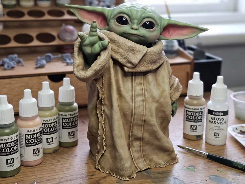 HD Figure Grogu (or Baby Yoda) height 100mm