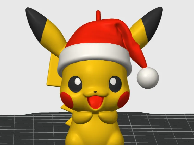 Santa Pikachu Ornament