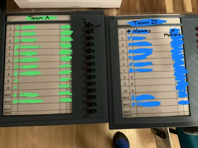 Wheelchair sports in/out boards