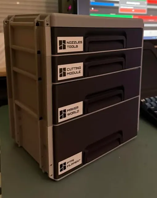 H2C H2D Maintenance Drawer Toolbox Nozzle Vortek - Free 3D Print Model ...