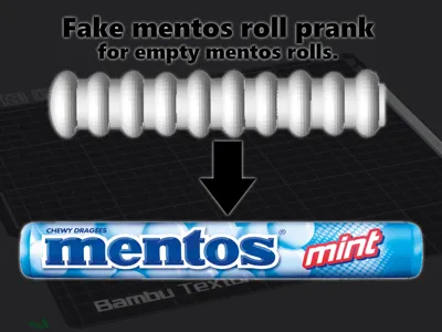 Fake mentos roll prank
