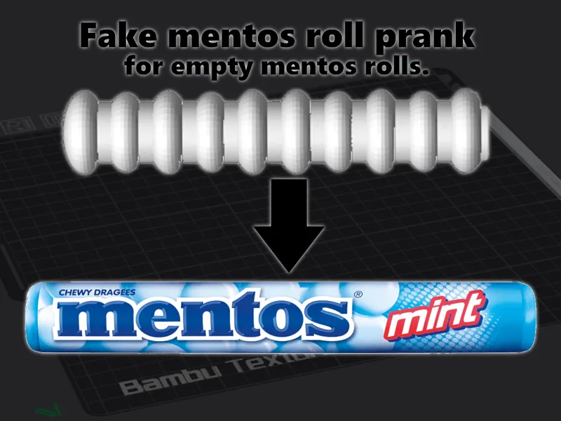 Fake mentos roll prank