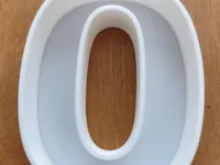 Chiffres creux 1 et 0 à décorer — photo 1