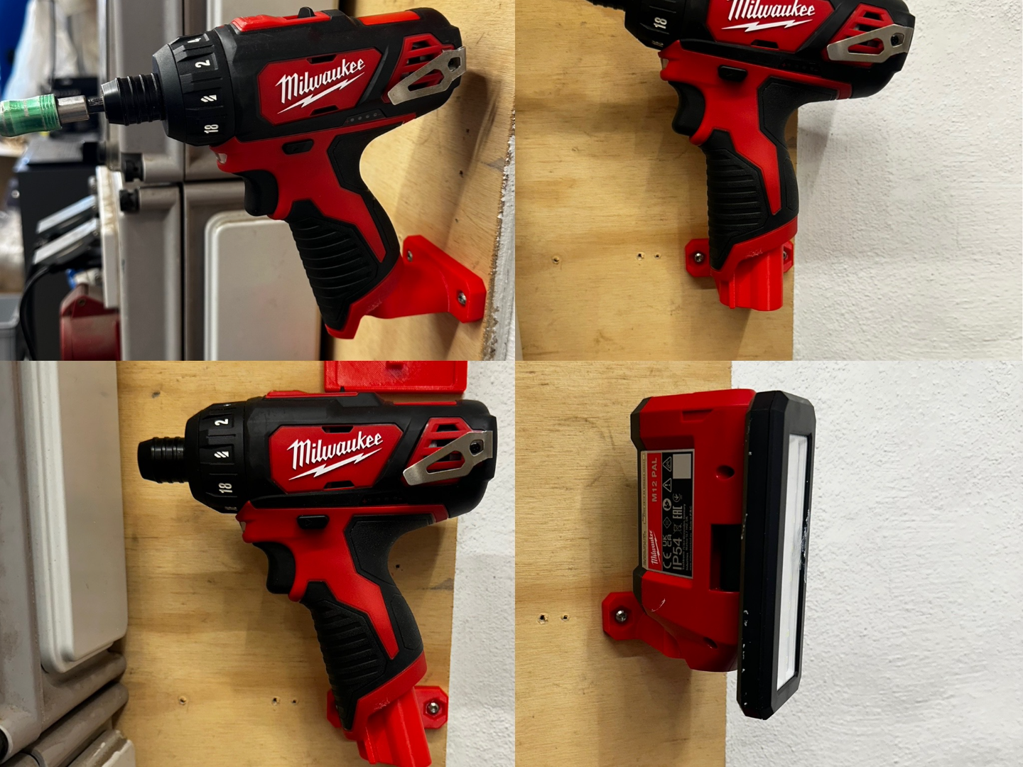 Milwaukee M12 Machine Holder _ Different Angles