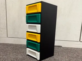 Wall rack for storage box for small part