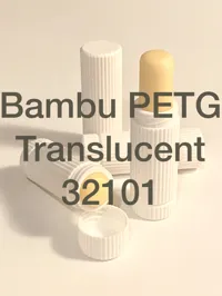Chapstick Tube and Cap Bambu PETG Translucent 32101