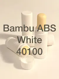 Chapstick Tube and Cap Bambu ABS White 40100