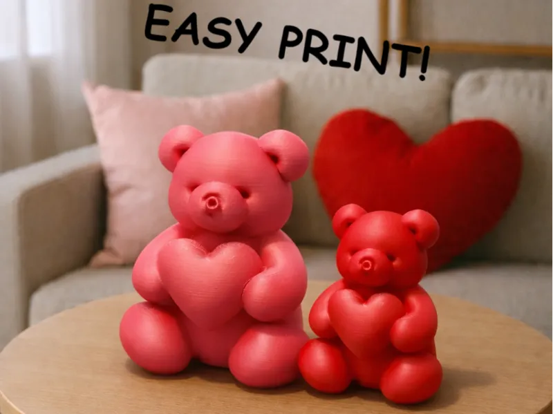 Balloon bear with heart