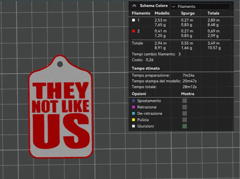 They Not Like Us Keychain