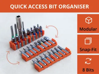Fast-Access Modular Bit Organiser (4 & 8-Bits)