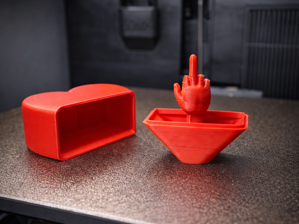 Funny Finger Desk Holder 3D Print Prank