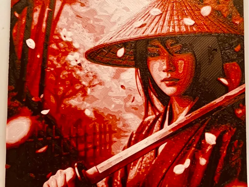 Female Samurai with Katana
