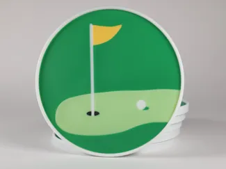 Golf Coaster - flag and hole