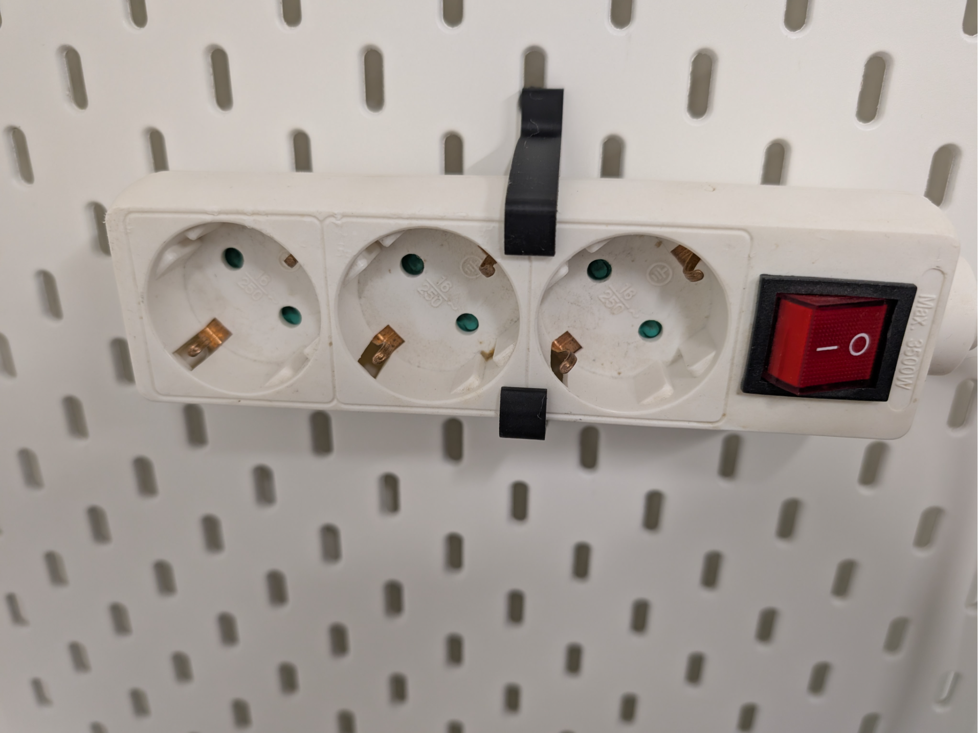 IKEA Skadis Power Strip Holder (European holder)