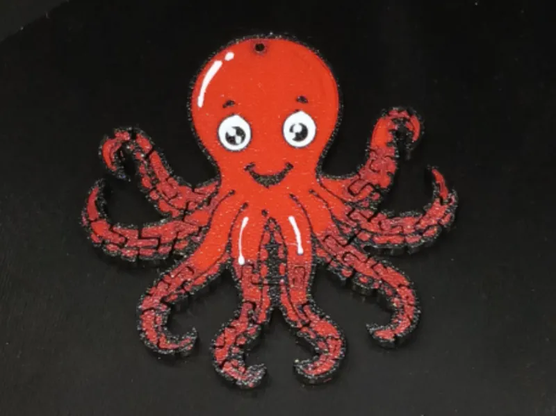 Flexi Octopus Keychain