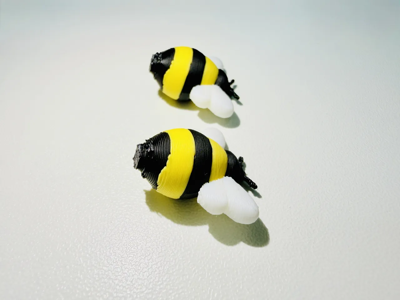 Cute Bee Earrings Multicolor AMS Easy Print view 4