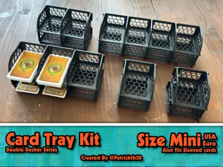 Card draw/discard tray Double Decker kit Mini