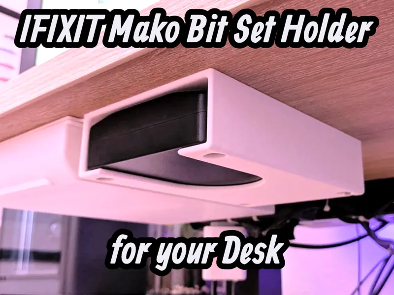 IFIXIT Mako Bit Set halter unter dem Schreibtisch