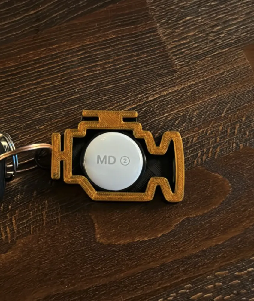 Keychain Check Engine Check Engine Keychain with Airtag clip Remixed by kilinccagatay ...