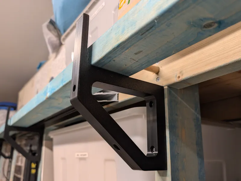Heavy-Duty Storage Bracket for Timber Shelving