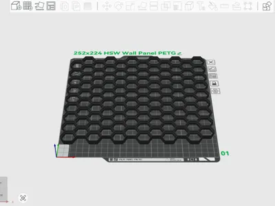 HSW honeycomb grid wall storage system