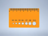 Jauge de mesure de boulons format carte — photo 2
