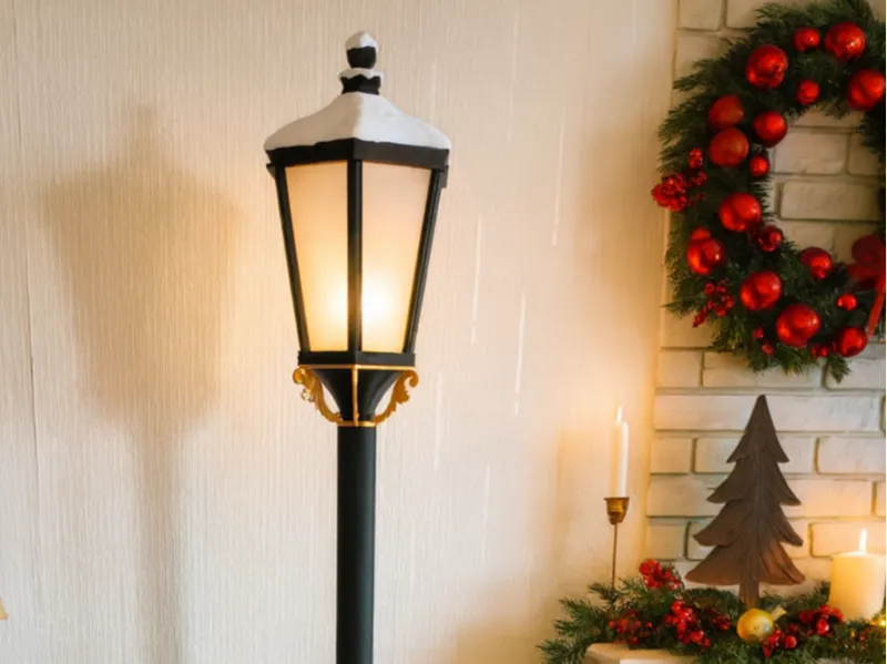Lampadaire de Noël 