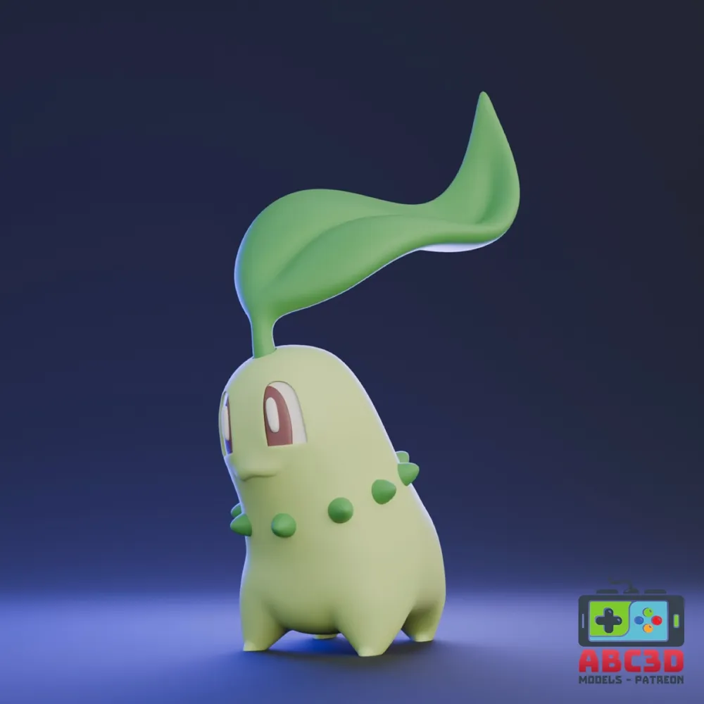 chikorita-model-starting-pokemon-split-and-full-by-abc3d-makerworld