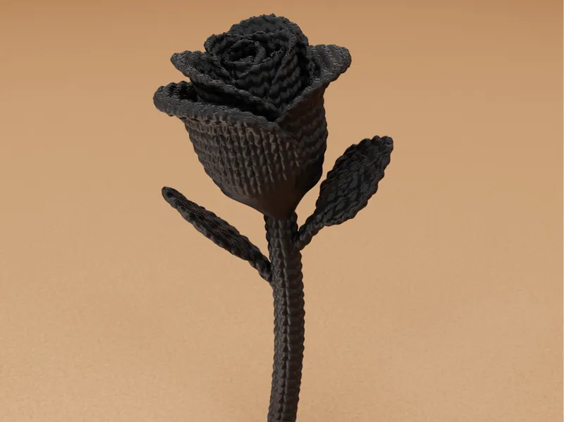 Knitted Rose - *Supportless*
