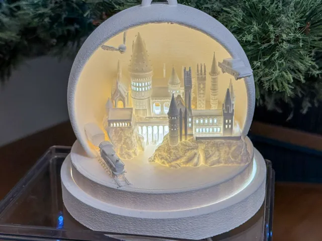 Hogwarts easy 2 print tealight/led lamp Snow Globe