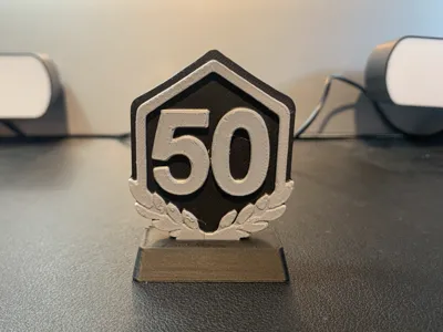 50 followers trophy