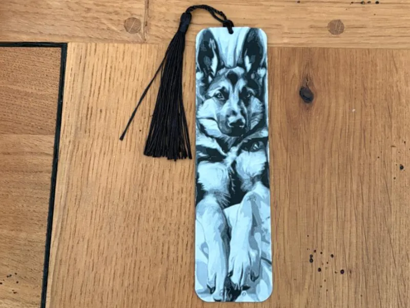 Marque-page chien Berger allemand