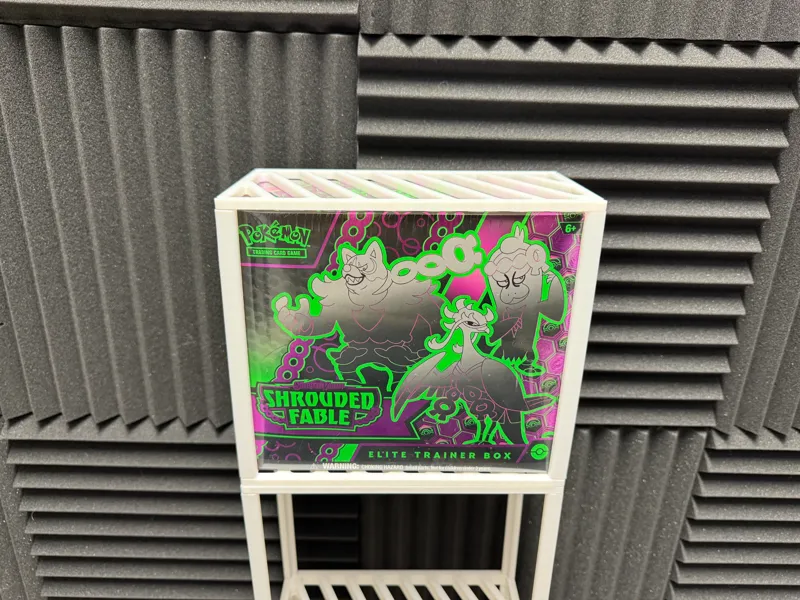 Vertical Stackable Display Case for Pokémon ETBs