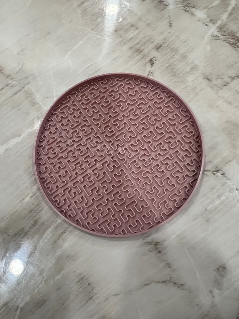 Drink Coaster - Hilbert Curve Fill Design