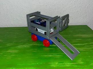 Klemmbaustein Autowaggon Duplo,Hotweels kompatibel