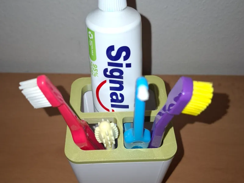 Toothbrush and toothpaste stand
