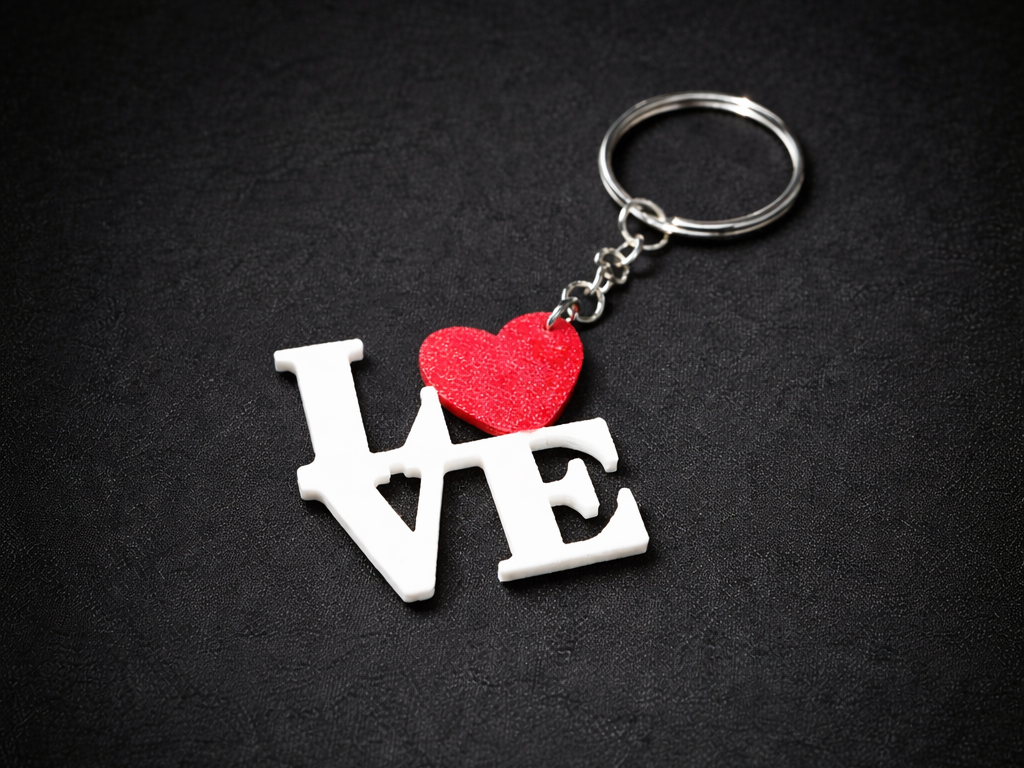 LOVE Heart Keychain – Perfect Gift