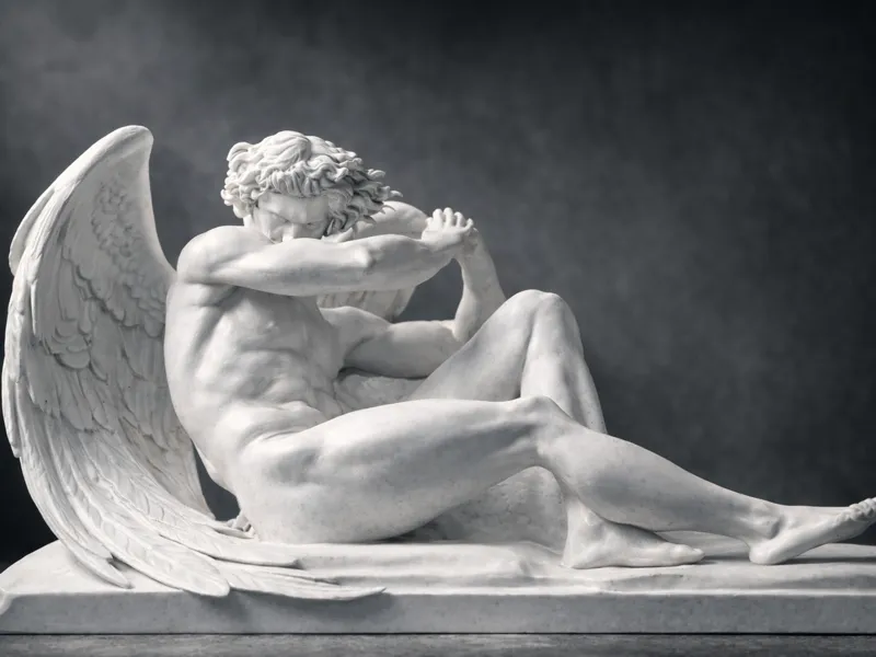 Angelo Caduto - Fallen Angel - Cabanel Sculpture
