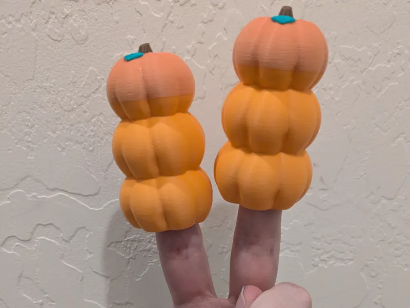 Pumpkin Stack Finger Puppet
